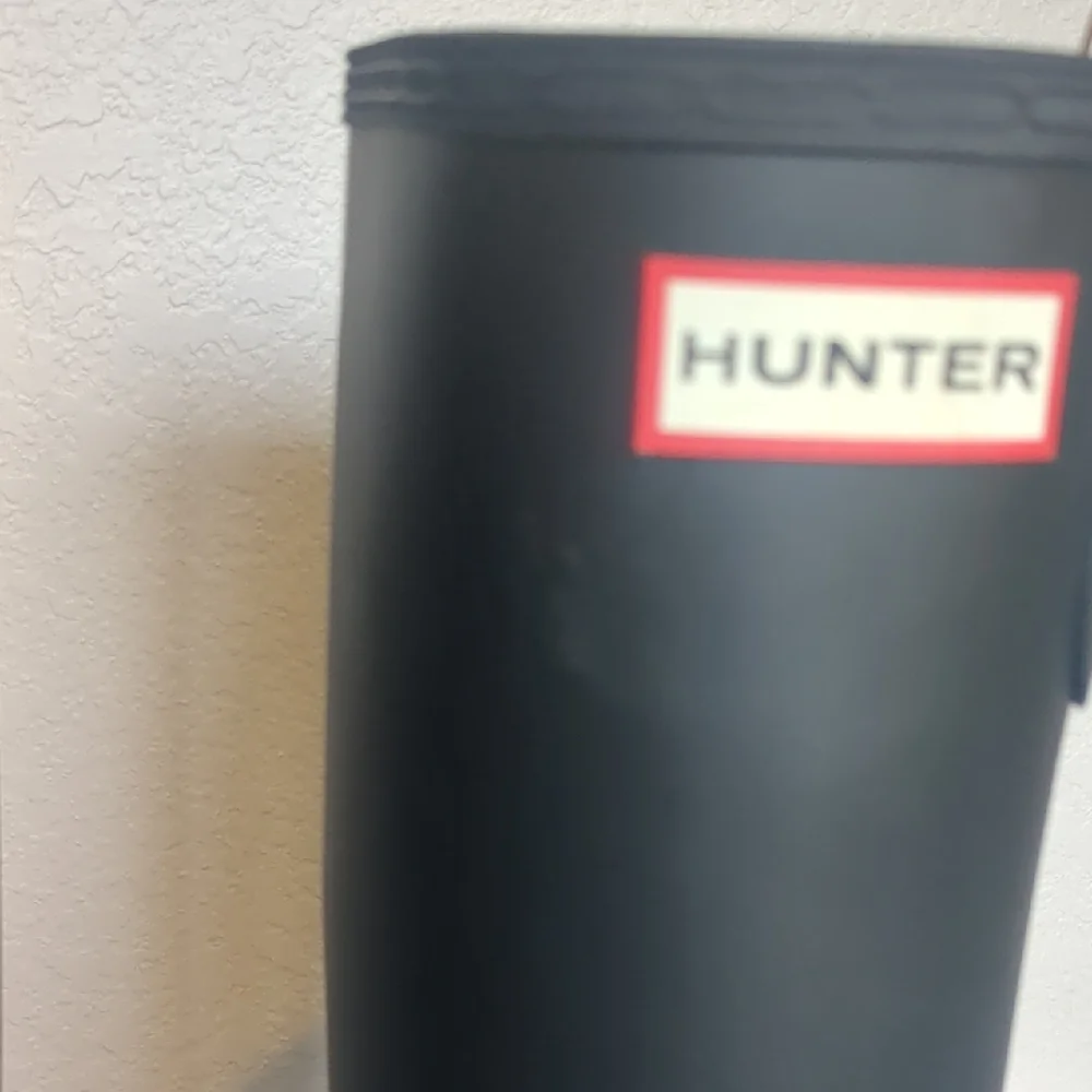 Hunter Black Tall Rain Boots - Picture 11 of 11